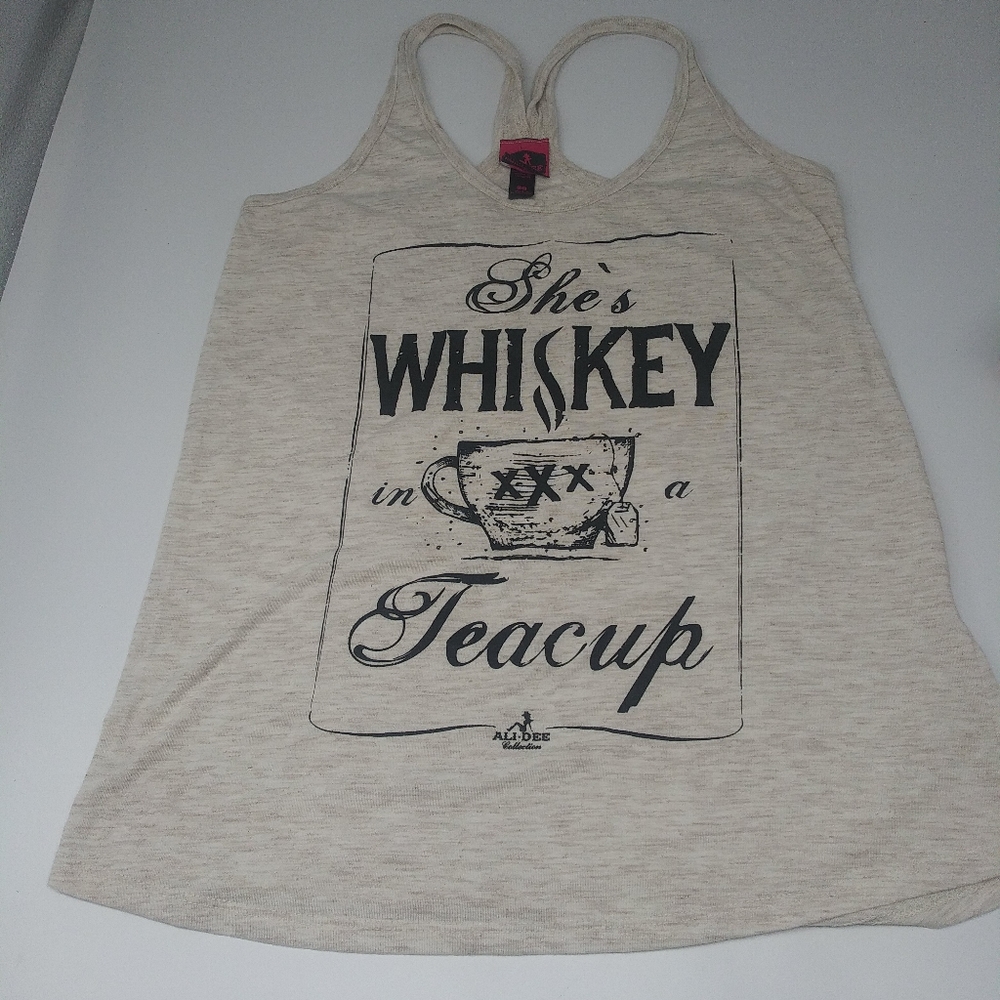 ALI°DEE  Womens Whiskey Tank Top Size S